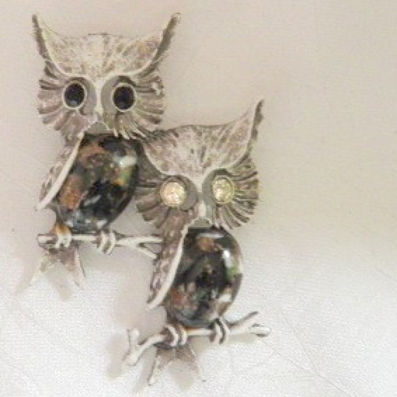 Duo Owl Pin